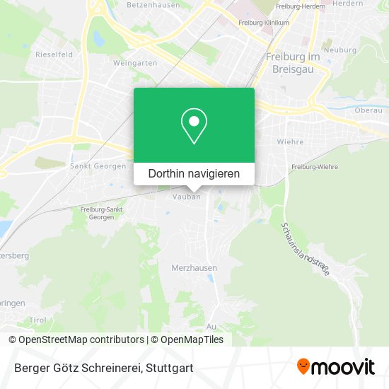 Berger Götz Schreinerei Karte