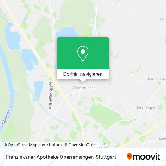 Franziskaner-Apotheke Oberrimsingen Karte