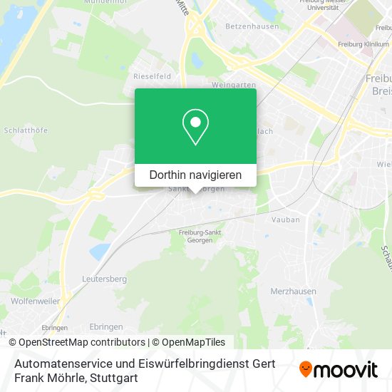 Automatenservice und Eiswürfelbringdienst Gert Frank Möhrle Karte