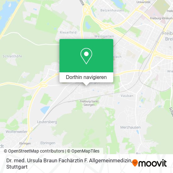 Dr. med. Ursula Braun Fachärztin F. Allgemeinmedizin Karte