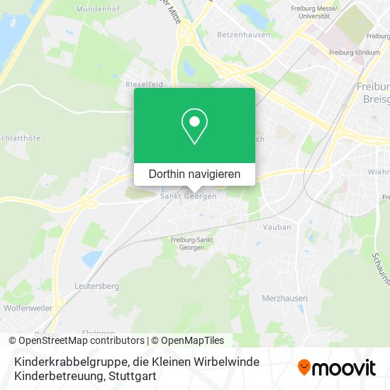 Kinderkrabbelgruppe, die Kleinen Wirbelwinde Kinderbetreuung Karte