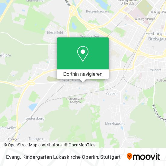 Evang. Kindergarten Lukaskirche Oberlin Karte