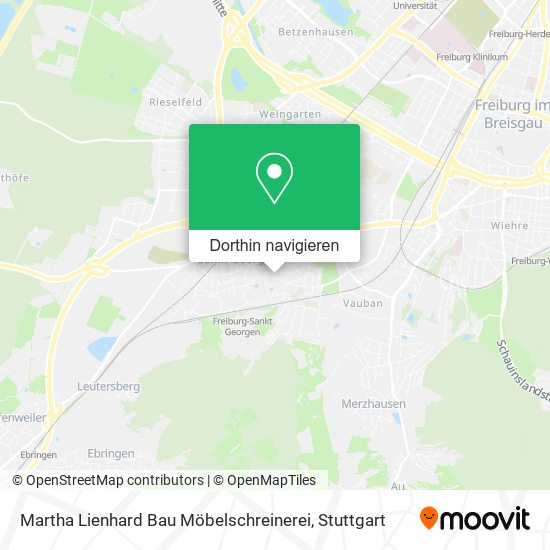 Martha Lienhard Bau Möbelschreinerei Karte