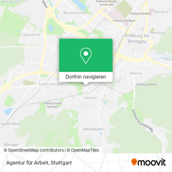 Agentur für Arbeit Karte