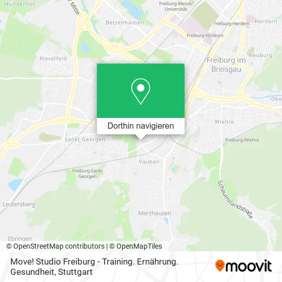 Move! Studio Freiburg - Training. Ernährung. Gesundheit Karte