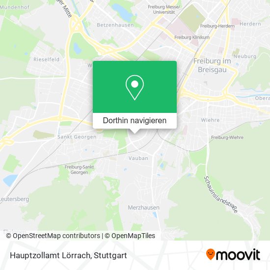 Hauptzollamt Lörrach Karte