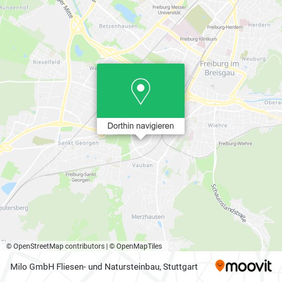 Milo GmbH Fliesen- und Natursteinbau Karte