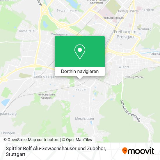 Spittler Rolf Alu-Gewächshäuser und Zubehör Karte