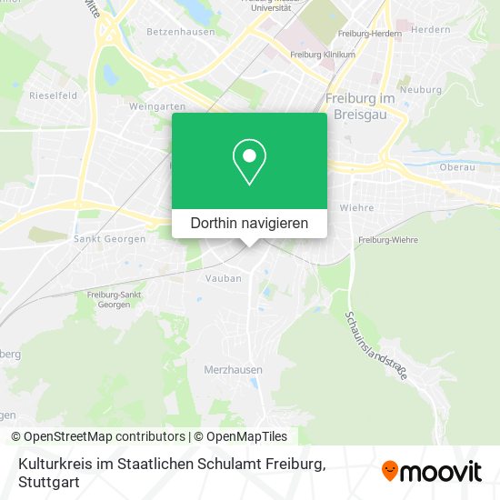 Kulturkreis im Staatlichen Schulamt Freiburg Karte