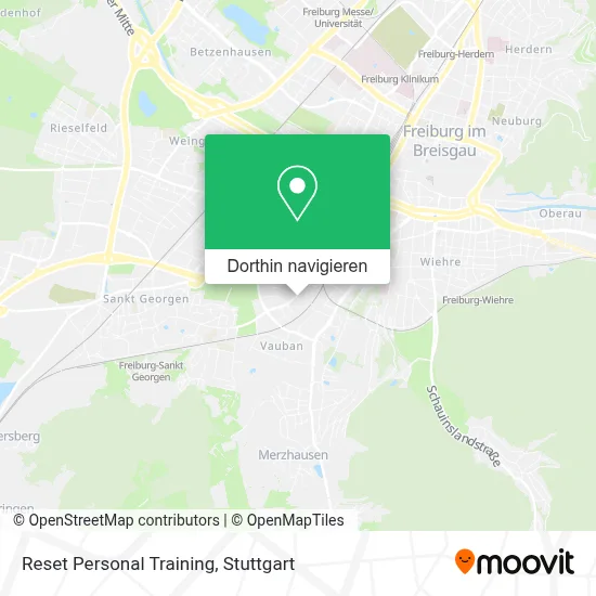 Reset Personal Training Karte