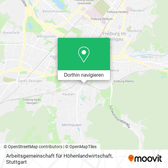 Arbeitsgemeinschaft für Höhenlandwirtschaft Karte