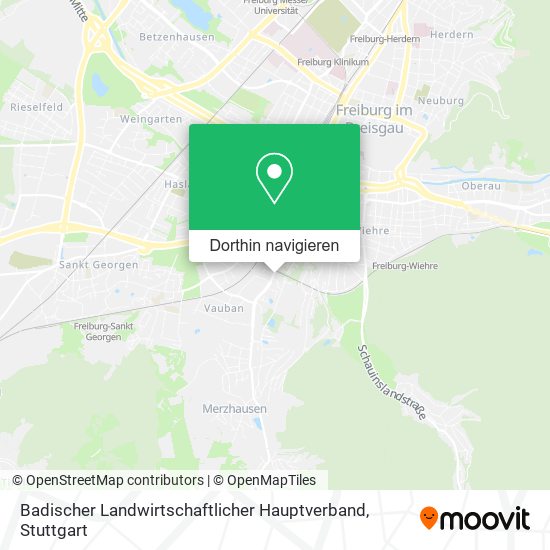 Badischer Landwirtschaftlicher Hauptverband Karte