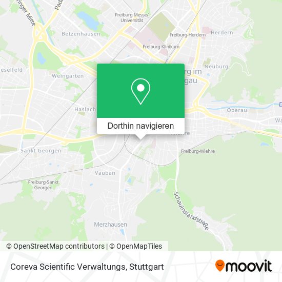 Coreva Scientific Verwaltungs Karte
