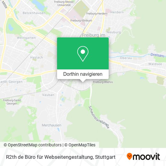 R2th de Büro für Webseitengestaltung Karte