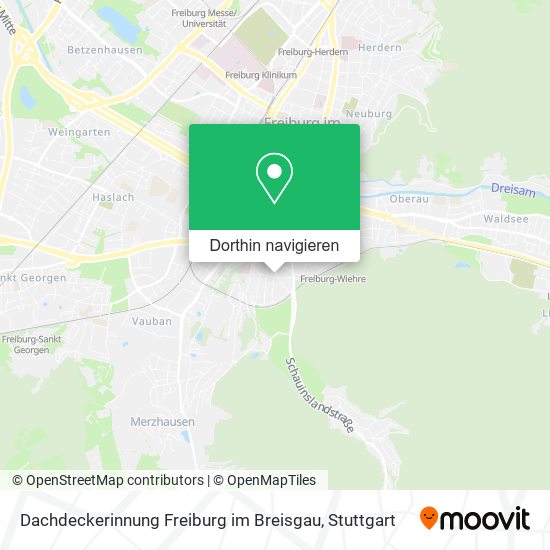Dachdeckerinnung Freiburg im Breisgau Karte