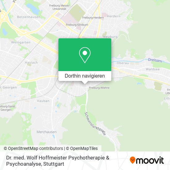 Dr. med. Wolf Hoffmeister Psychotherapie & Psychoanalyse Karte