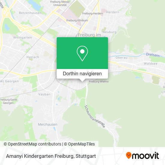 Amanyi Kindergarten Freiburg Karte