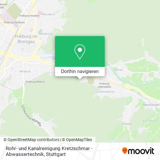 Rohr- und Kanalreinigung Kretzschmar - Abwassertechnik Karte