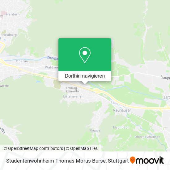 Studentenwohnheim Thomas Morus Burse Karte