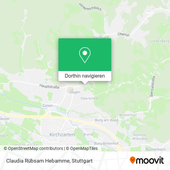 Claudia Rübsam Hebamme Karte