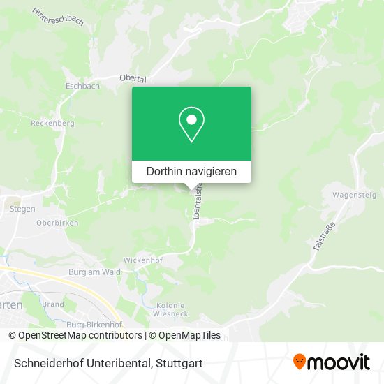 Schneiderhof Unteribental Karte