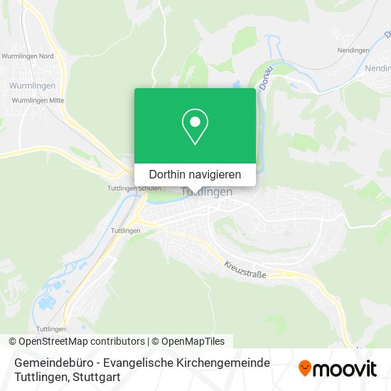 Gemeindebüro - Evangelische Kirchengemeinde Tuttlingen Karte