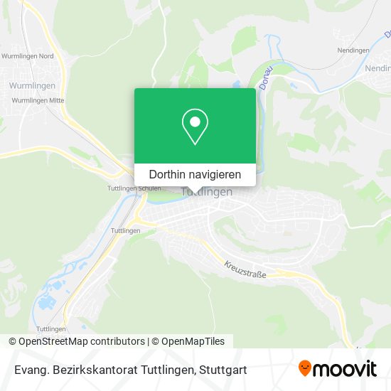 Evang. Bezirkskantorat Tuttlingen Karte