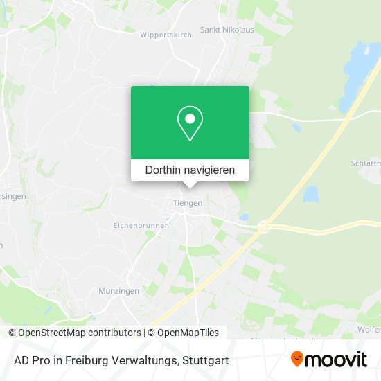 AD Pro in Freiburg Verwaltungs Karte