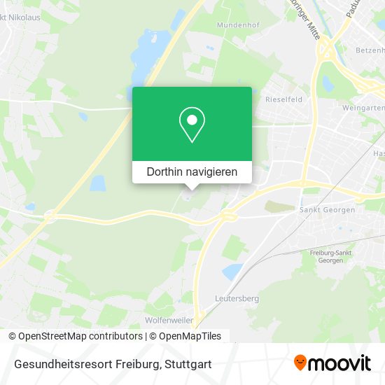 Gesundheitsresort Freiburg Karte