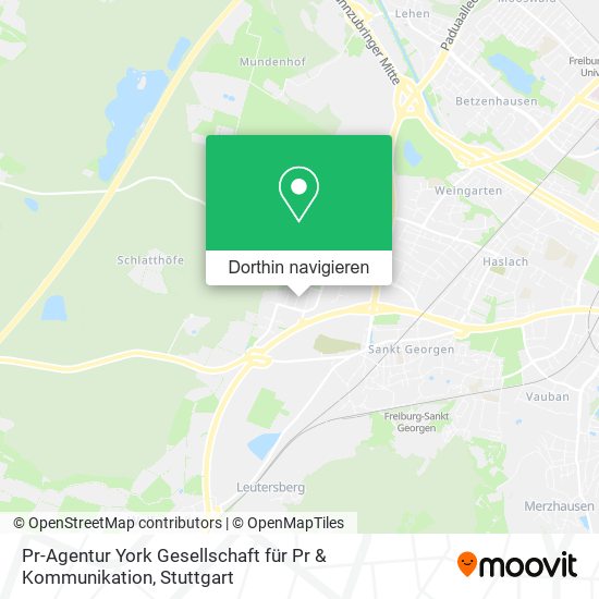 Pr-Agentur York Gesellschaft für Pr & Kommunikation Karte