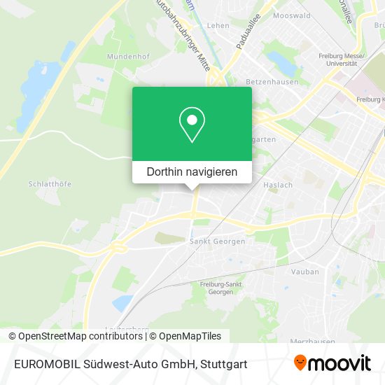 EUROMOBIL Südwest-Auto GmbH Karte