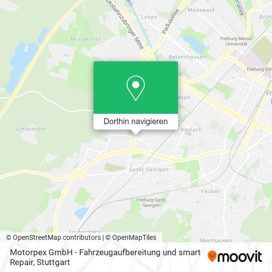 Motorpex GmbH - Fahrzeugaufbereitung und smart Repair Karte