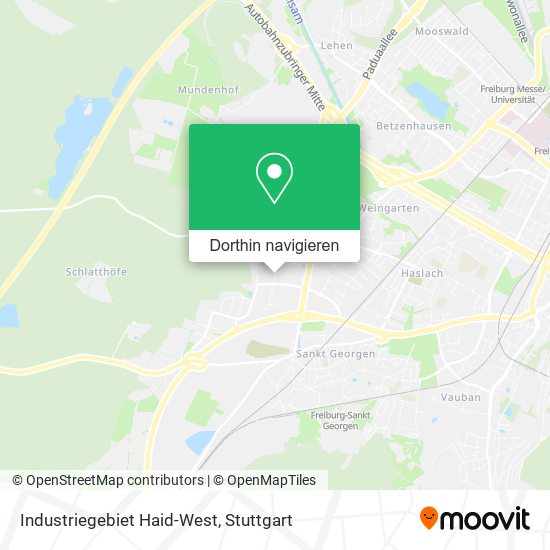 Industriegebiet Haid-West Karte