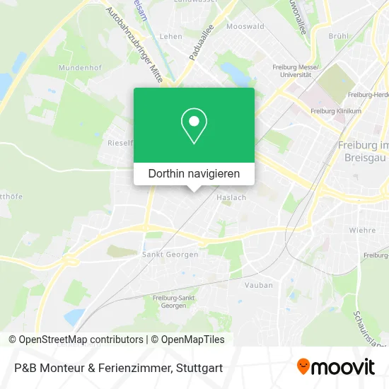 P&B Monteur & Ferienzimmer Karte