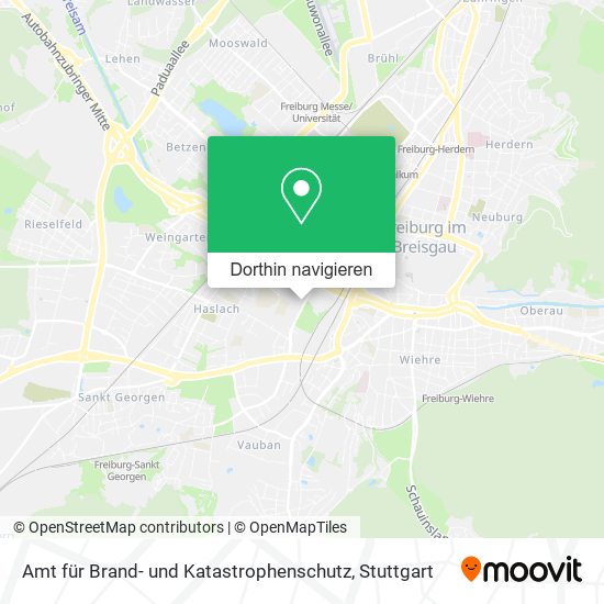 Amt für Brand- und Katastrophenschutz Karte