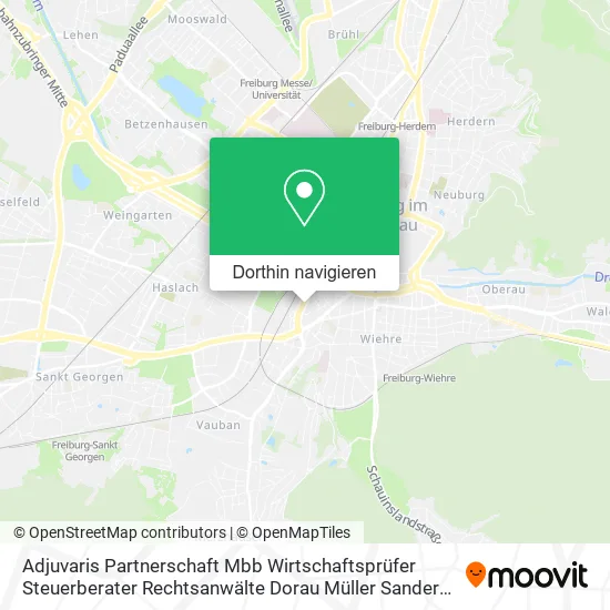 Adjuvaris Partnerschaft Mbb Wirtschaftsprüfer Steuerberater Rechtsanwälte Dorau Müller Sander Scher Karte
