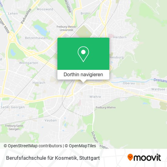 Berufsfachschule für Kosmetik Karte