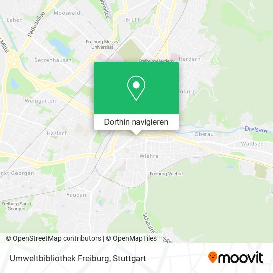 Umweltbibliothek Freiburg Karte