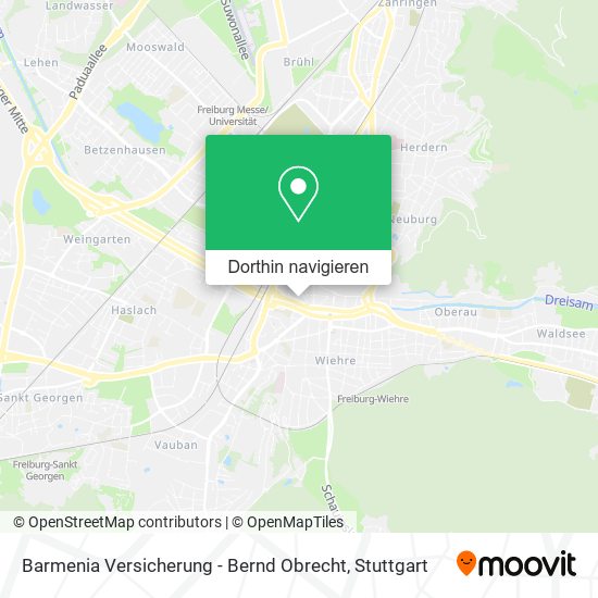 Barmenia Versicherung - Bernd Obrecht Karte