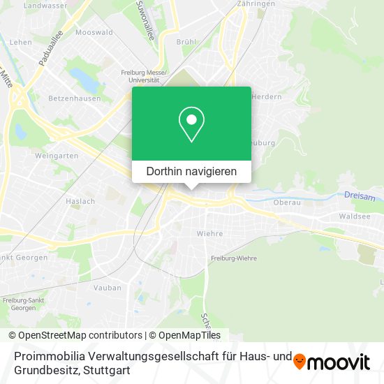 Proimmobilia Verwaltungsgesellschaft für Haus- und Grundbesitz Karte