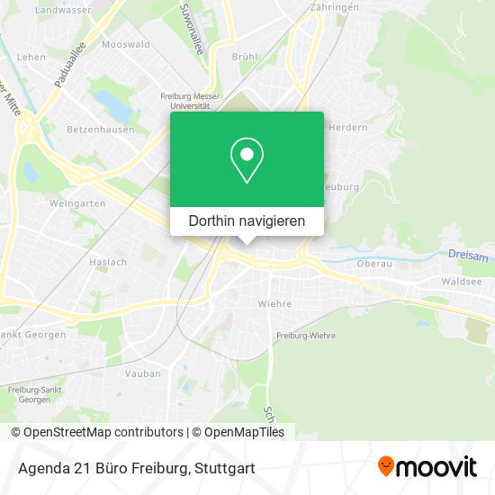 Agenda 21 Büro Freiburg Karte