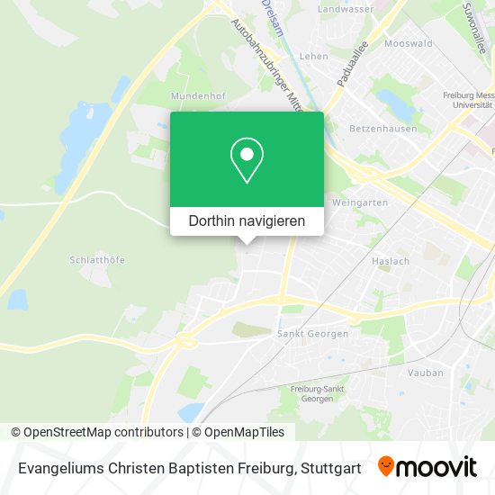 Evangeliums Christen Baptisten Freiburg Karte