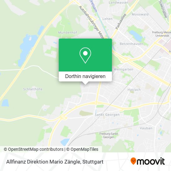 Allfinanz Direktion Mario Zängle Karte
