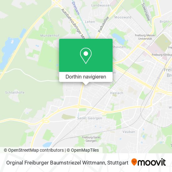 Orginal Freiburger Baumstriezel Wittmann Karte
