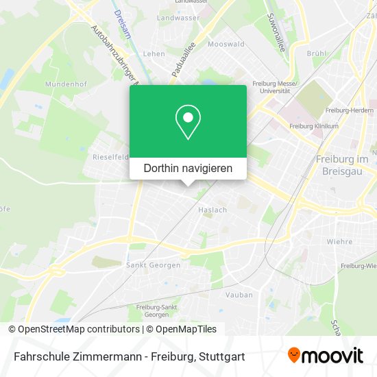 Fahrschule Zimmermann - Freiburg Karte