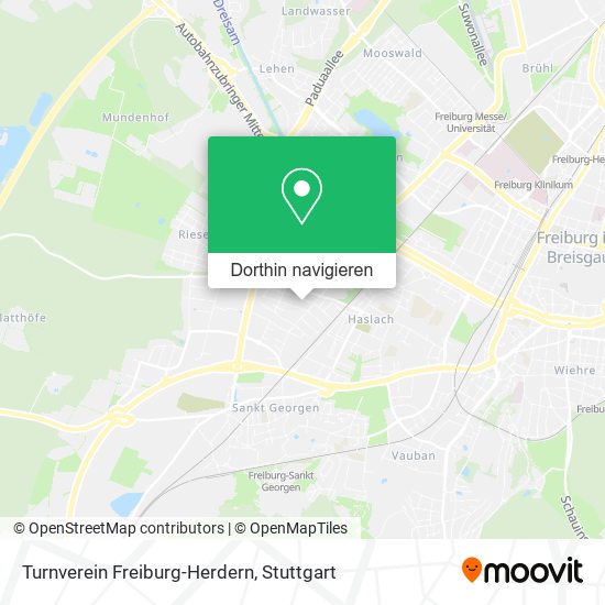 Turnverein Freiburg-Herdern Karte