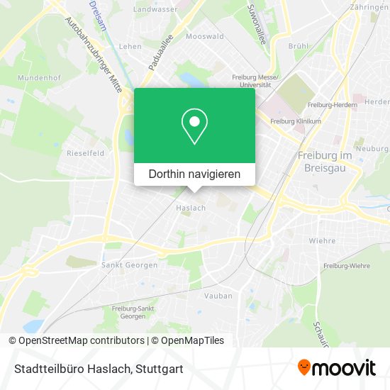 Stadtteilbüro Haslach Karte