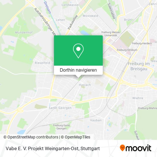 Vabe E. V. Projekt Weingarten-Ost Karte
