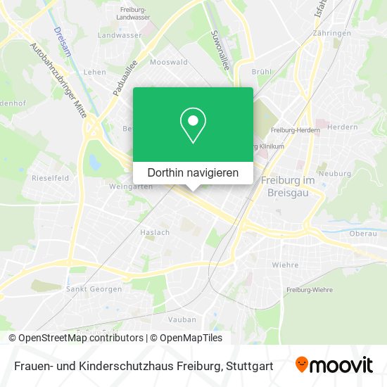 Frauen- und Kinderschutzhaus Freiburg Karte