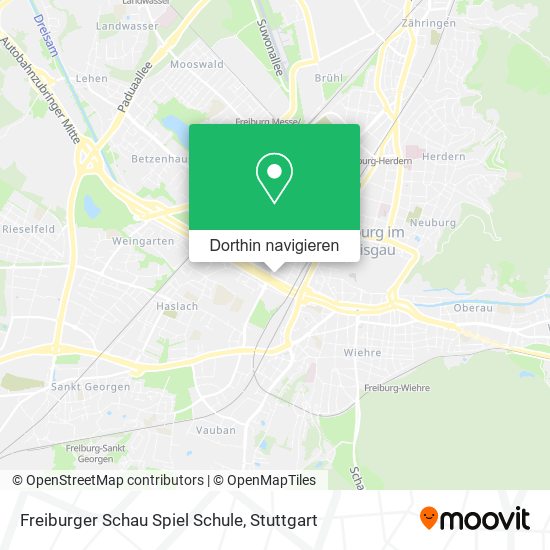 Freiburger Schau Spiel Schule Karte